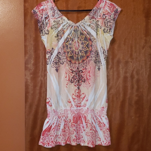 Y2K EYESHADOW PEPLUM TOP - Picture 5 of 6